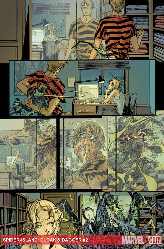 Spider-Island: Cloak & Dagger #2 preview art by Emma Rios