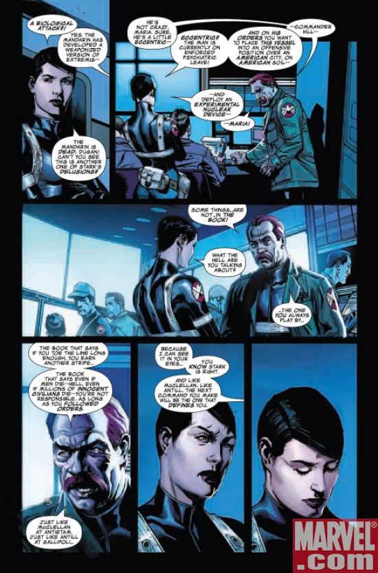 IRON MAN #26 preview art by Roberto de la Torre