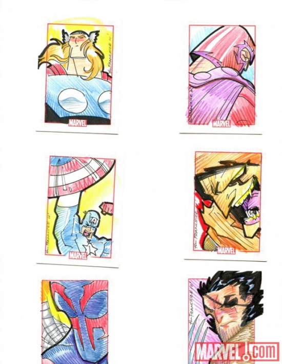 Marvel 70th Anniversary sketch card by Jerry Gaylord