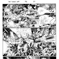 THE THANOS IMPERATIVE #5 black and white preview art by Miguel Sepulveda 1