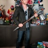 Thor's Chris Hemsworth wields the hammer in Marvel HQ