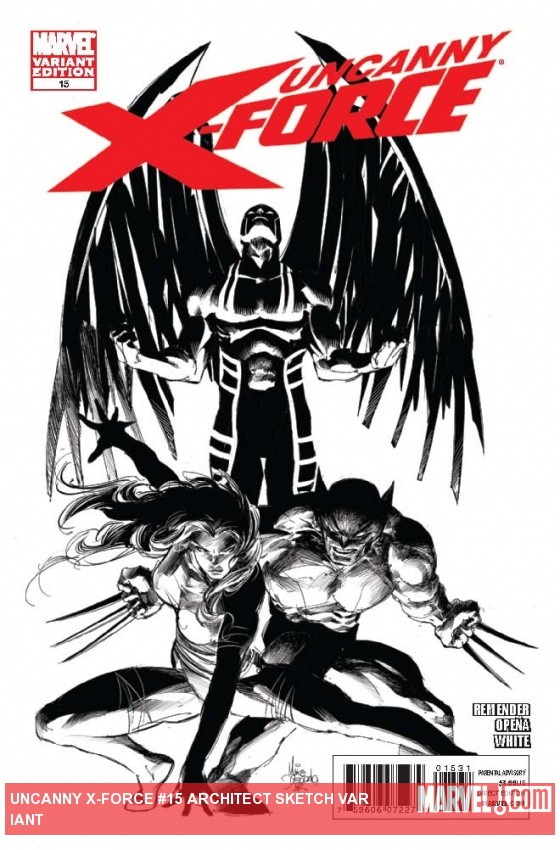 Uncanny X-Force (2010) #15 (Architect Sketch Variant)