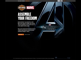 Harley Davidson's Marvel's The Avengers micro-site