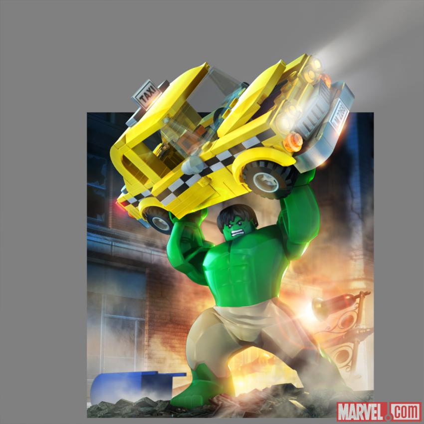 Hulk character render from LEGO Marvel Super Heroes
