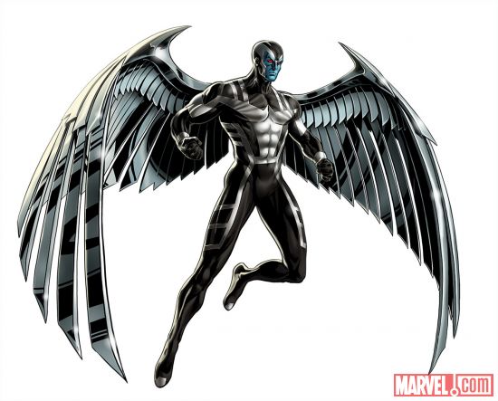 Angel (X-Force Archangel alternate costume) character model from Marvel: Avengers Alliance