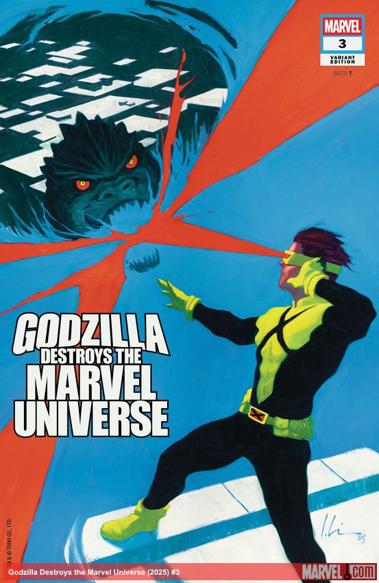Godzilla Destroys the Marvel Universe (2025) #3 (Variant)