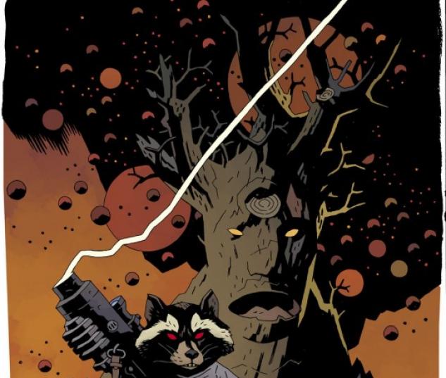 ROCKET RACCOON & GROOT #1 cover by Mike Mignola