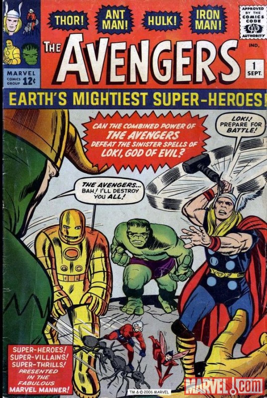 Avengers (1963) #1 cover by Jack Kirby