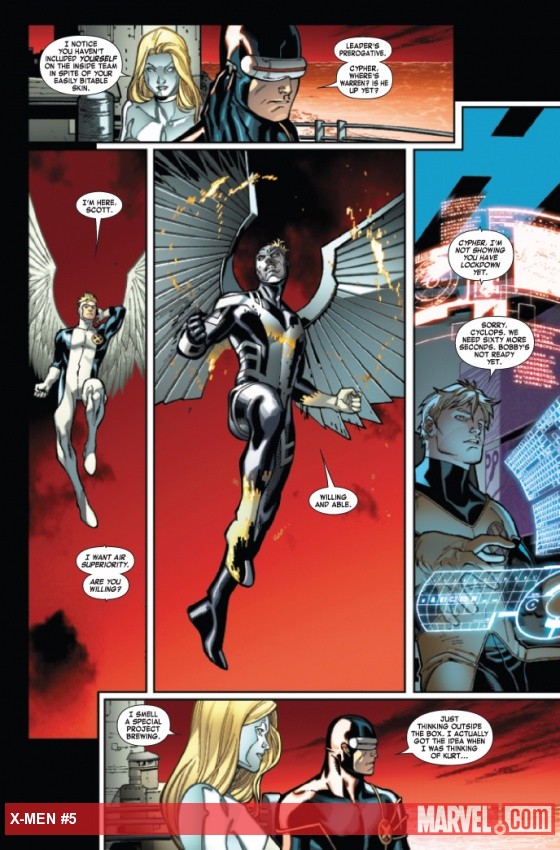 X-MEN #5 preview page by Paco Medina