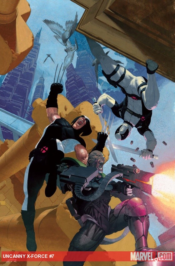 Uncanny X-Force #7 cover by Esad Ribic