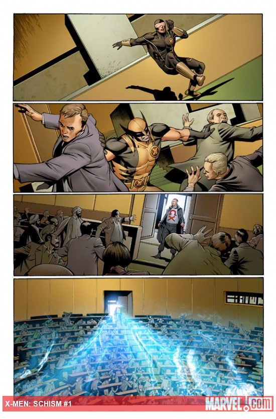 X-Men: Schism #1 preview art by Carlos Pacheco