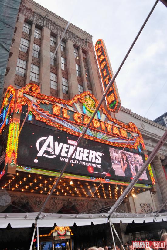 Avengers premiere at the El Capitan