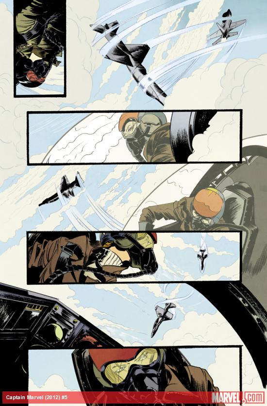 Captain Marvel (2012) #5 preview art by Emma Rios