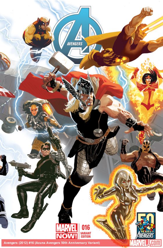 Avengers (2012) #16 (Acuna Avengers 50th Anniversary Variant)