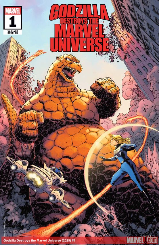 Godzilla Destroys the Marvel Universe (2025) #1 (Variant)