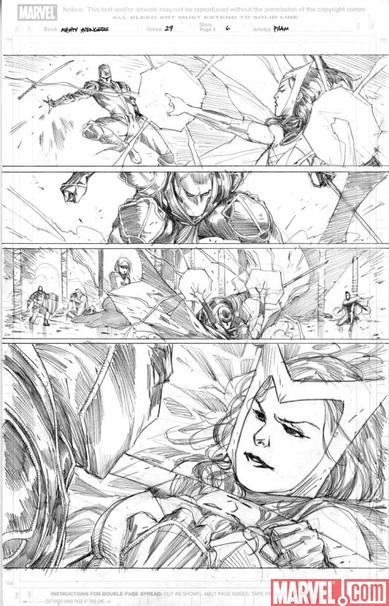 MIGHTY AVENGERS #29 art by Khoi Pham