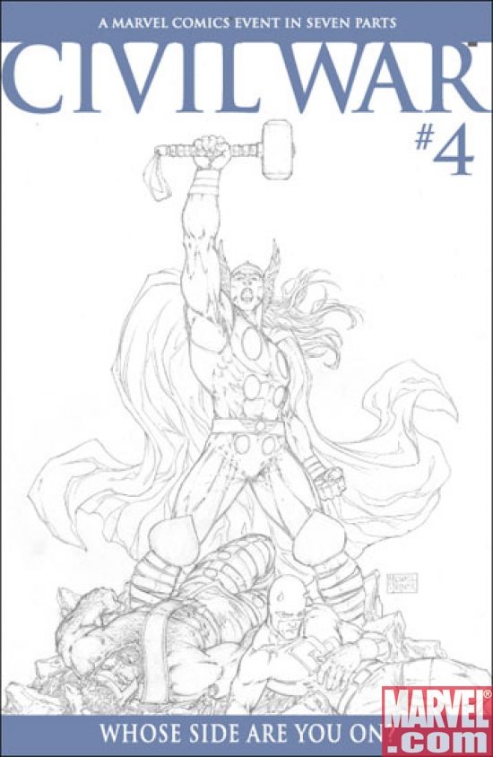 Civil War #4 (Turner sketch cvr.)