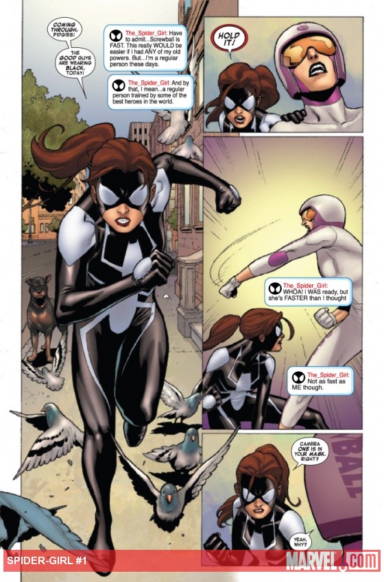 SPIDER-GIRL #1 preview page by Clayton Henry