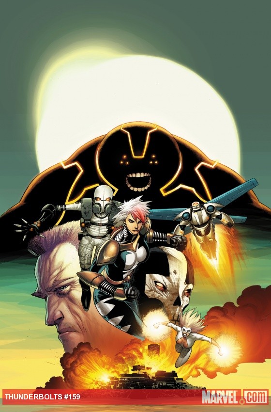 Thunderbolts #159 cover by Kev Walker