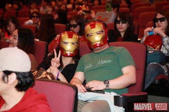 Fans took after their favorite Avenger during a special "Marvel's The Avengers" event in Seoul
