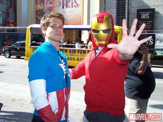 Avengers fans at El Capitan Theatre's midnight screening of Marvel's The Avengers