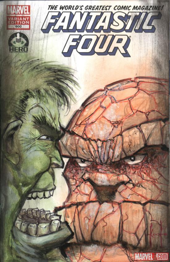 Fantastic Four #600 Hero Initiative variant cover by Sam Keith (III) 