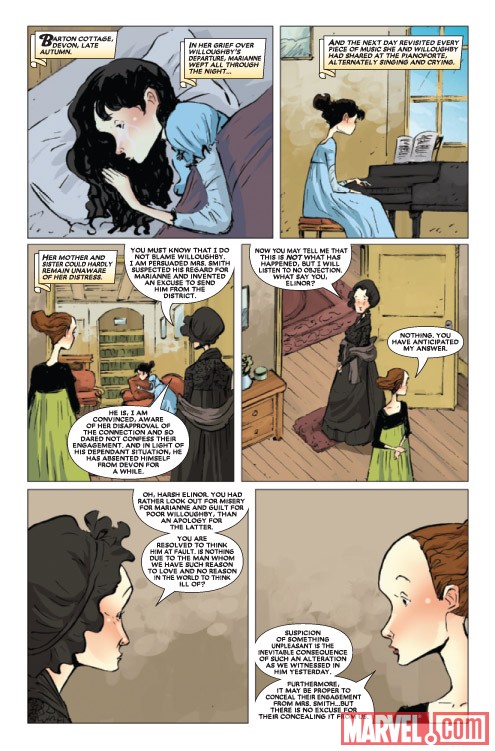SENSE & SENSIBILITY #3 preview art by Sonny Liew