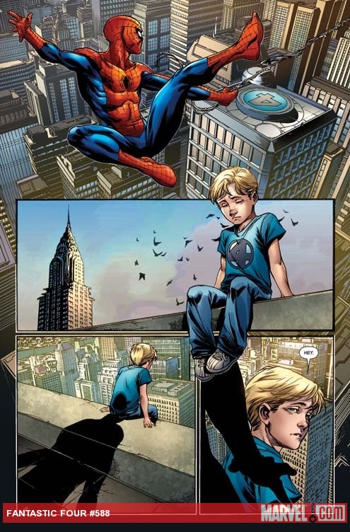 Fantastic Four #588 preview art by Mark Brooks