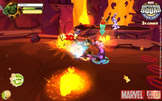Screenshot of Gladiator Hulk from Super Hero Squad Online