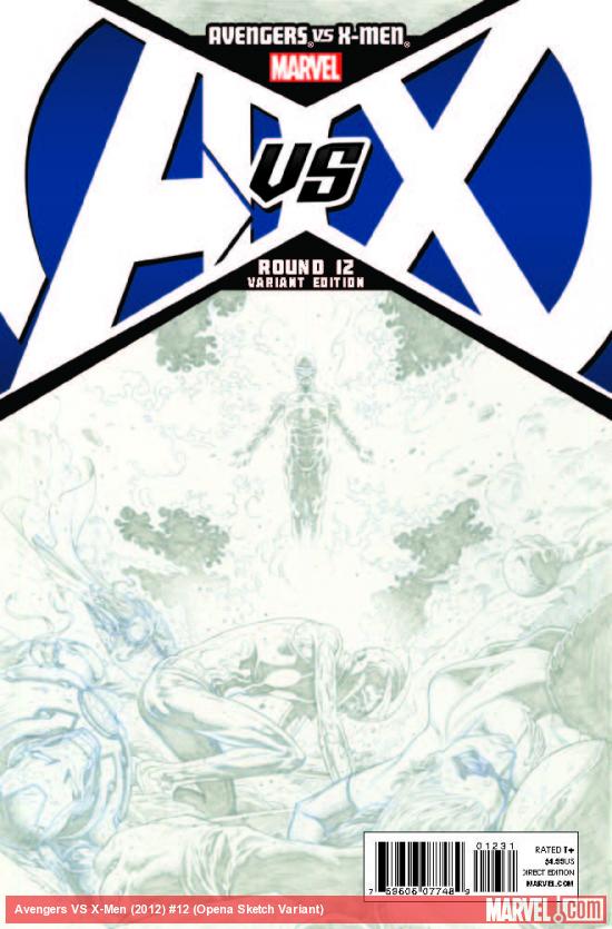 AVENGERS VS. X-MEN 12 OPENA SKETCH VARIANT (1 FOR 200, WITH DIGITAL CODE)