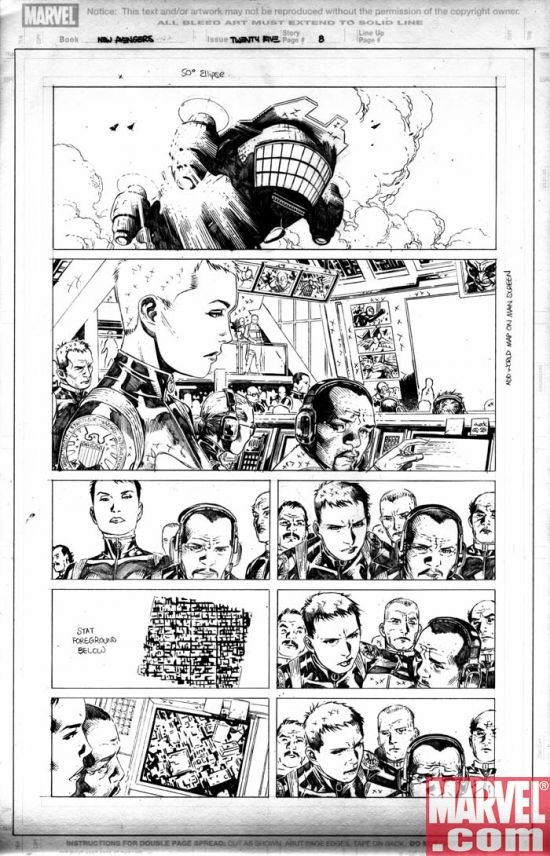 Jim Cheung skimps not. NEW AVENGERS #25