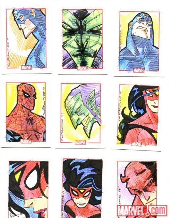 Marvel 70th Anniversary sketch card by Jerry Gaylord