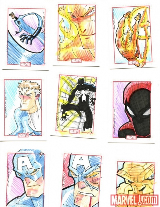 Marvel 70th Anniversary sketch card by Jerry Gaylord
