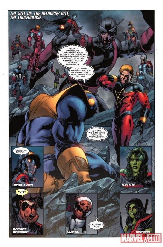 THE THANOS IMPERATIVE #6 preview page by Miguel Sepulveda 