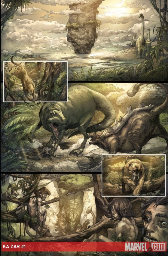 Ka-Zar (2011) #1 preview art by Pascal Alixe