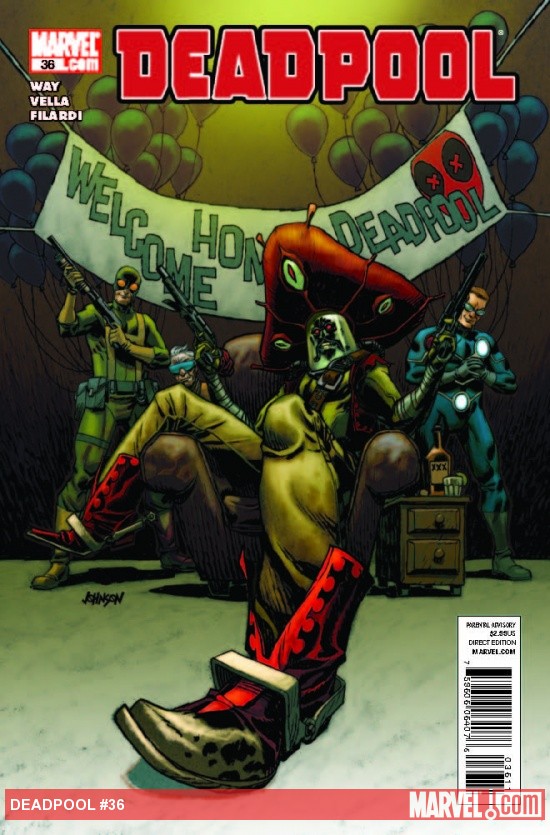 Deadpool (2008) #36 cover by Dave Johnson