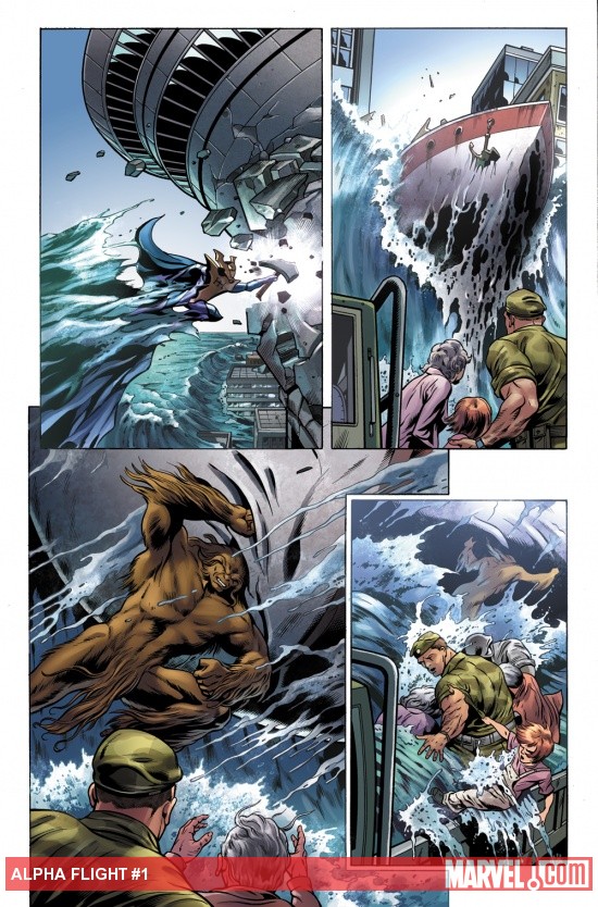 Alpha Flight (2011) #1 preview art by Dale Eaglesham