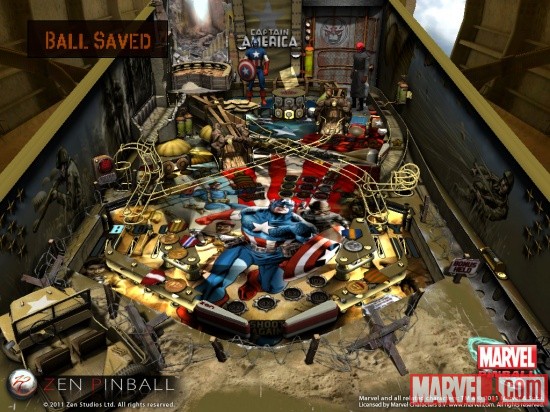 Captain America table for Zen Pinball on iPad