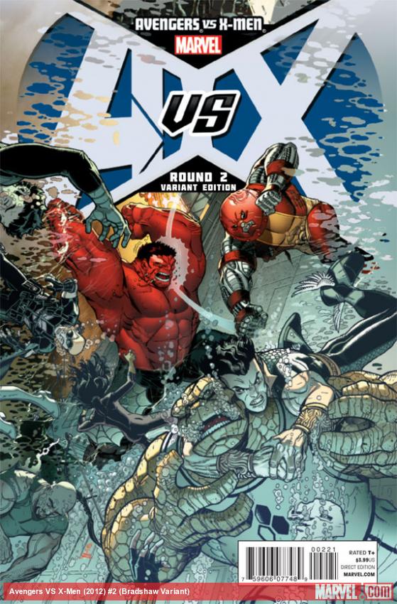 Avengers VS X-Men #2 variant cover by Nick Bradshaw