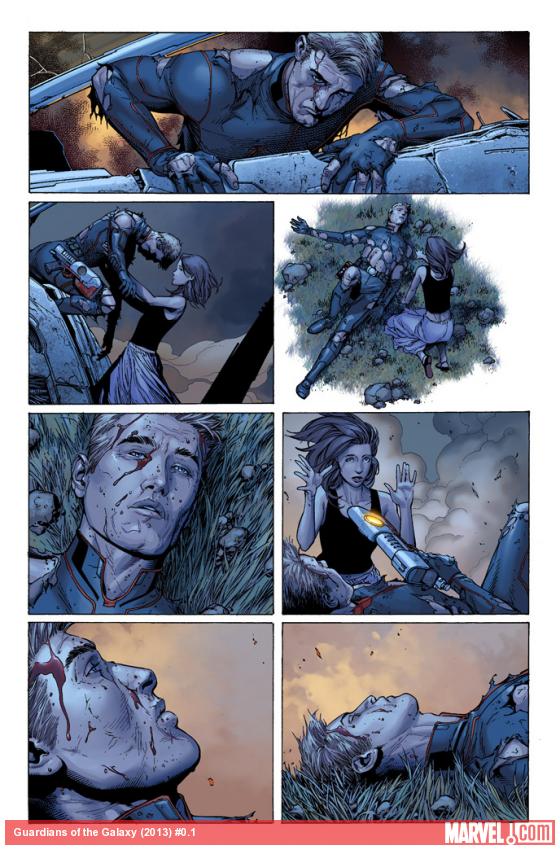 Guardians of the Galaxy #0.1 preview art by Steve McNiven