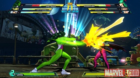 Marvel vs. Capcom 3: She-Hulk screenshot