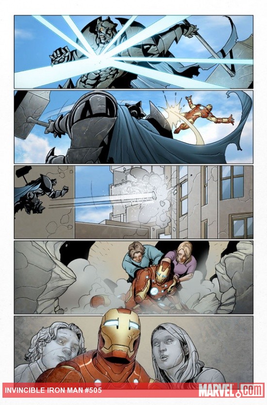 Invincible Iron Man #505 preview art by Salvador Larroca