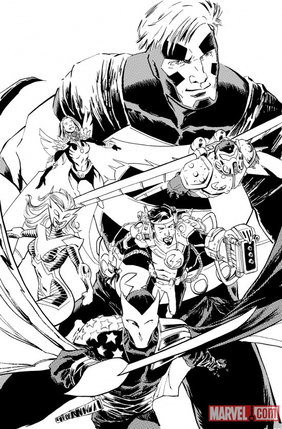 Thunderbolts #163.1 preview inks by Declan Shalvey