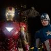 Iron Man (Robert Downey Jr.) and Captain America (Chris Evans) in Marvel's The Avengers
