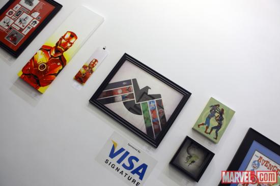 Avengers-inspired art at Gallery1988 in Los Angeles