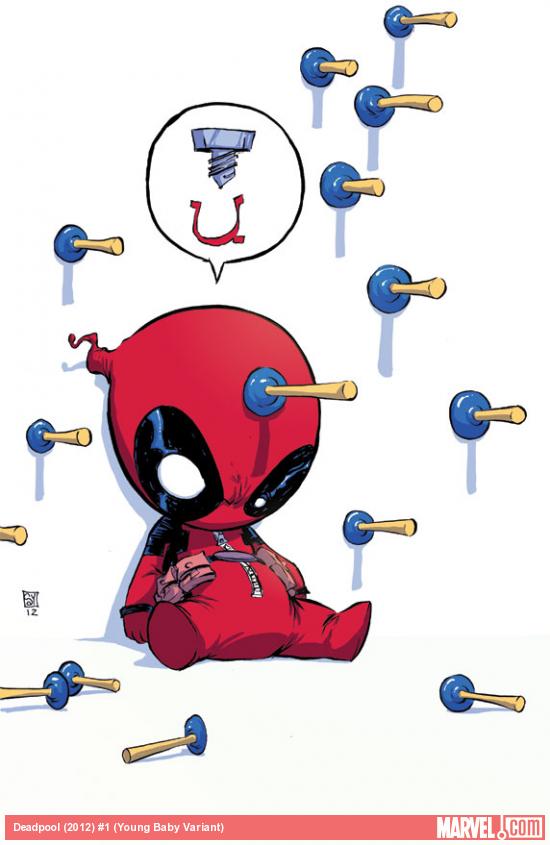 Deadpool (2012) #1 Baby Variant cover by Skottie Young