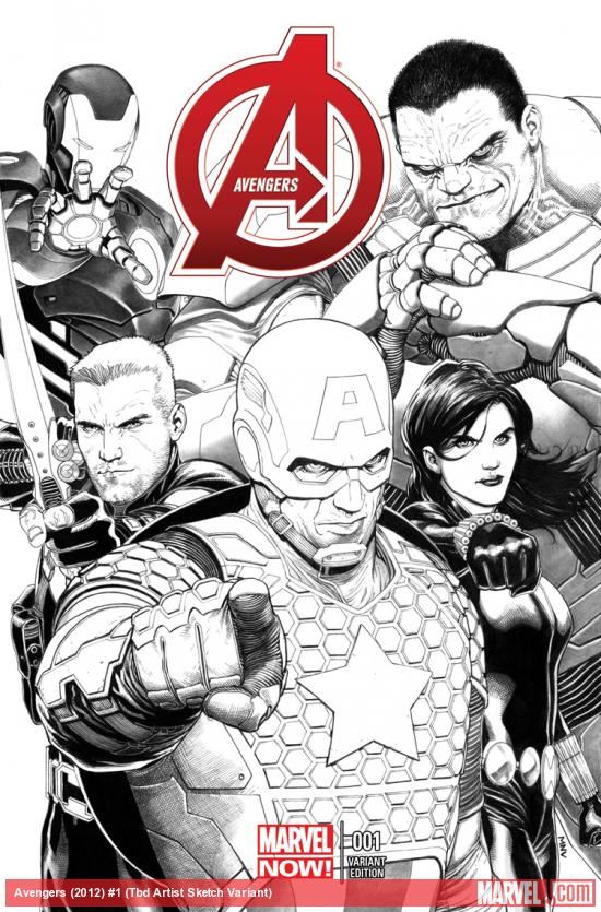 cover from Avengers (2012) #1 (TBD ARTIST SKETCH VARIANT)
