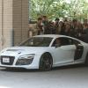 Tony Stark riding in the Audi R8 e-tron in Marvel's Iron Man 3