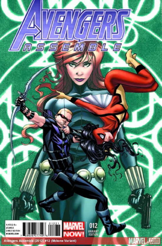 AVENGERS ASSEMBLE 12 MCKONE VARIANT (NOW, 1 FOR 50, WITH DIGITAL CODE)