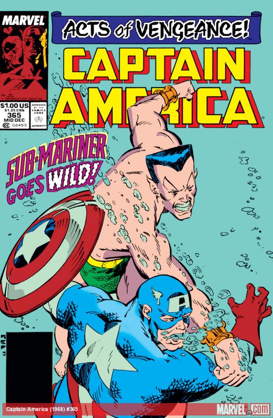 Captain America (1968) #365 Cover